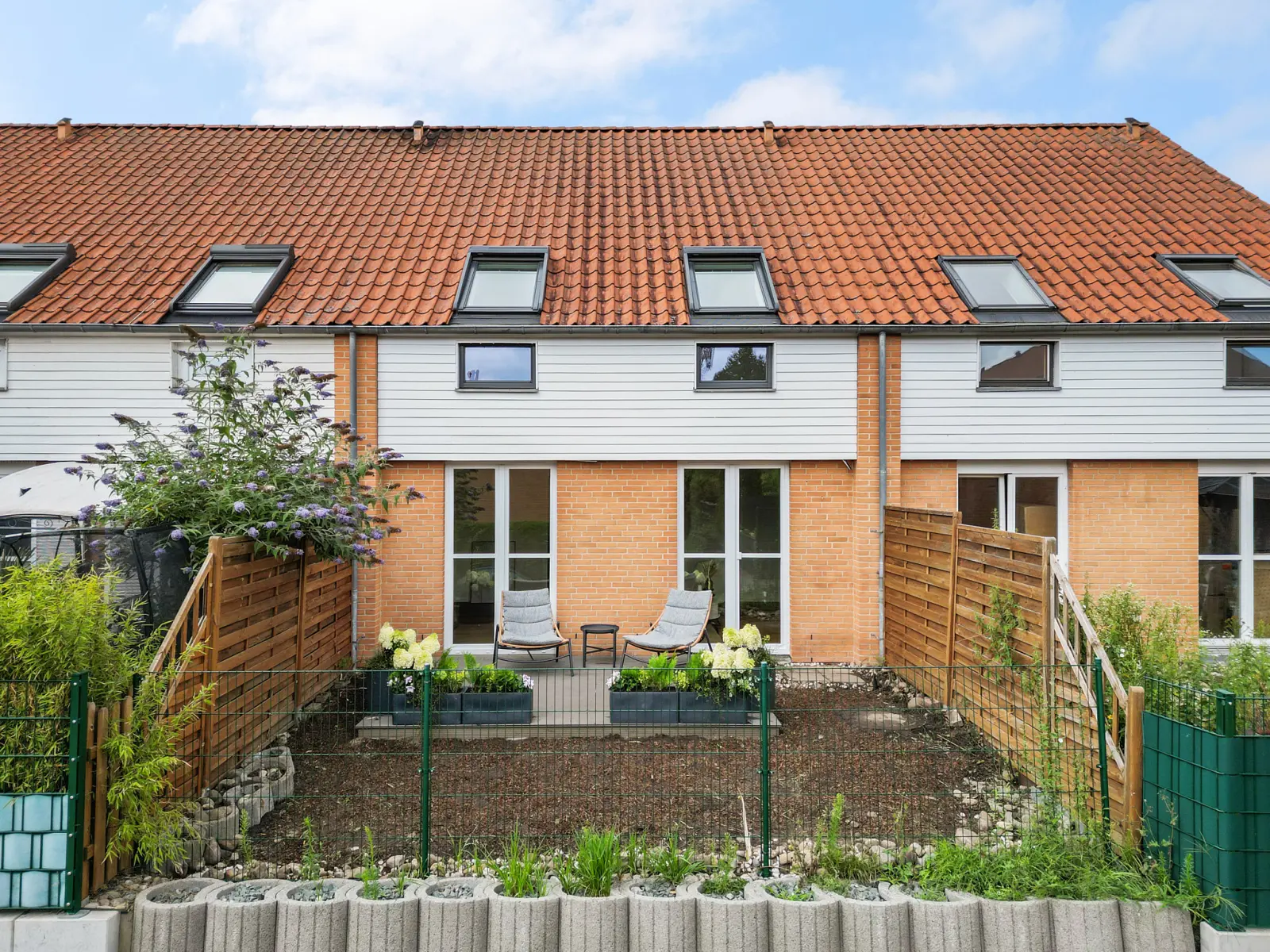 Gartenansicht der Hausrückseite
